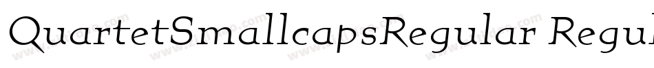 QuartetSmallcapsRegular Regular字体转换